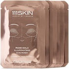 111 Skin Eight-Pack Rose Gold Illuminating Eye Masks – Fragrance-Free, 48 mL