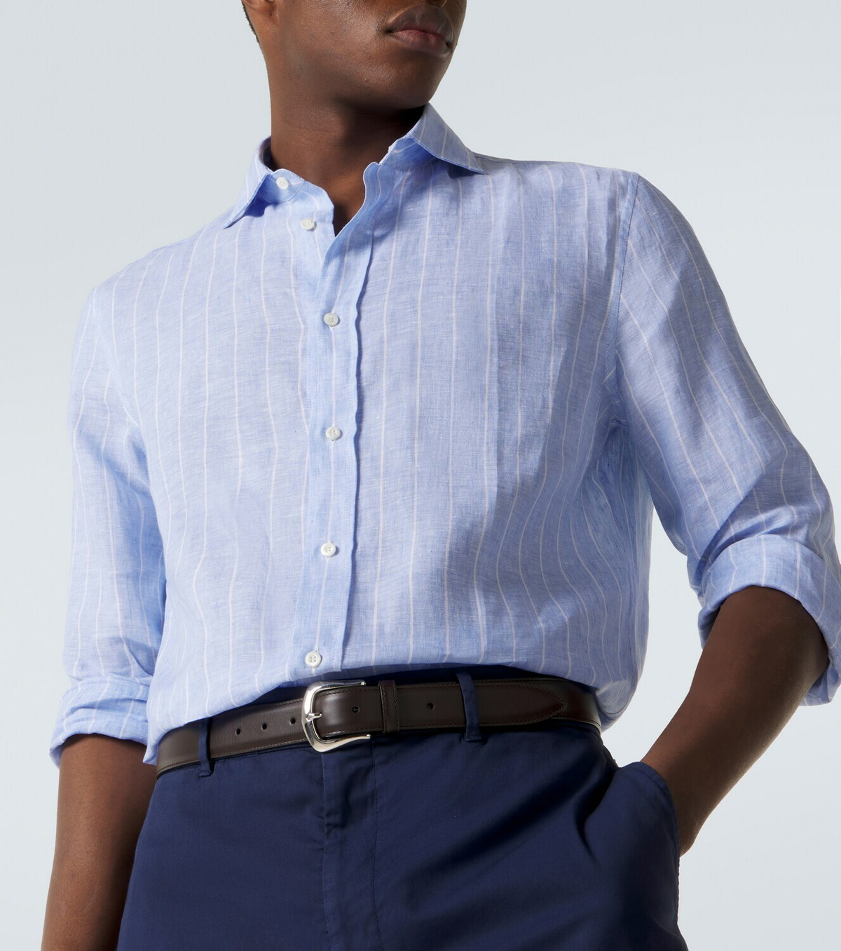 Brunello Cucinelli Striped linen shirt