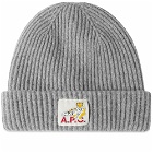 A.P.C. Men's Andrew Beanie in Heathered Grey