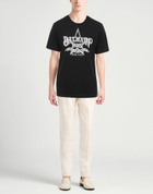 Balmain Mens T-shirt in Black