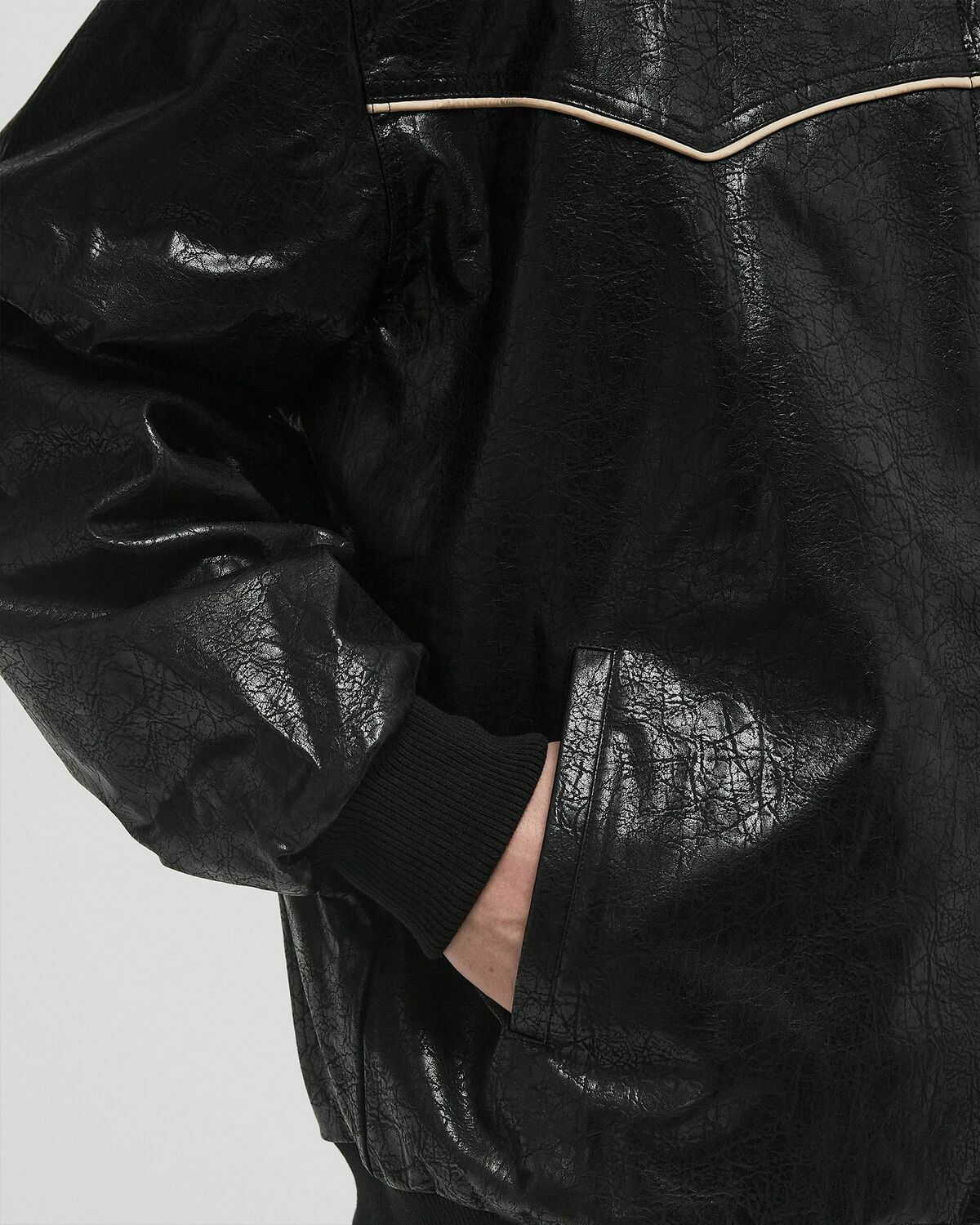 Pleasures REVENGE HOODED WORK JACKET Black Mens Bomber Jacket