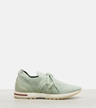 Loro Piana 360 LP Lady Flex suede-trimmed sneakers