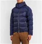 Orlebar Brown - Quited Shell Hooded Down Jacket - Blue