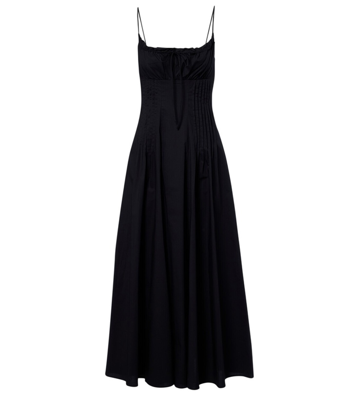Photo: Staud Margi cotton poplin midi dress