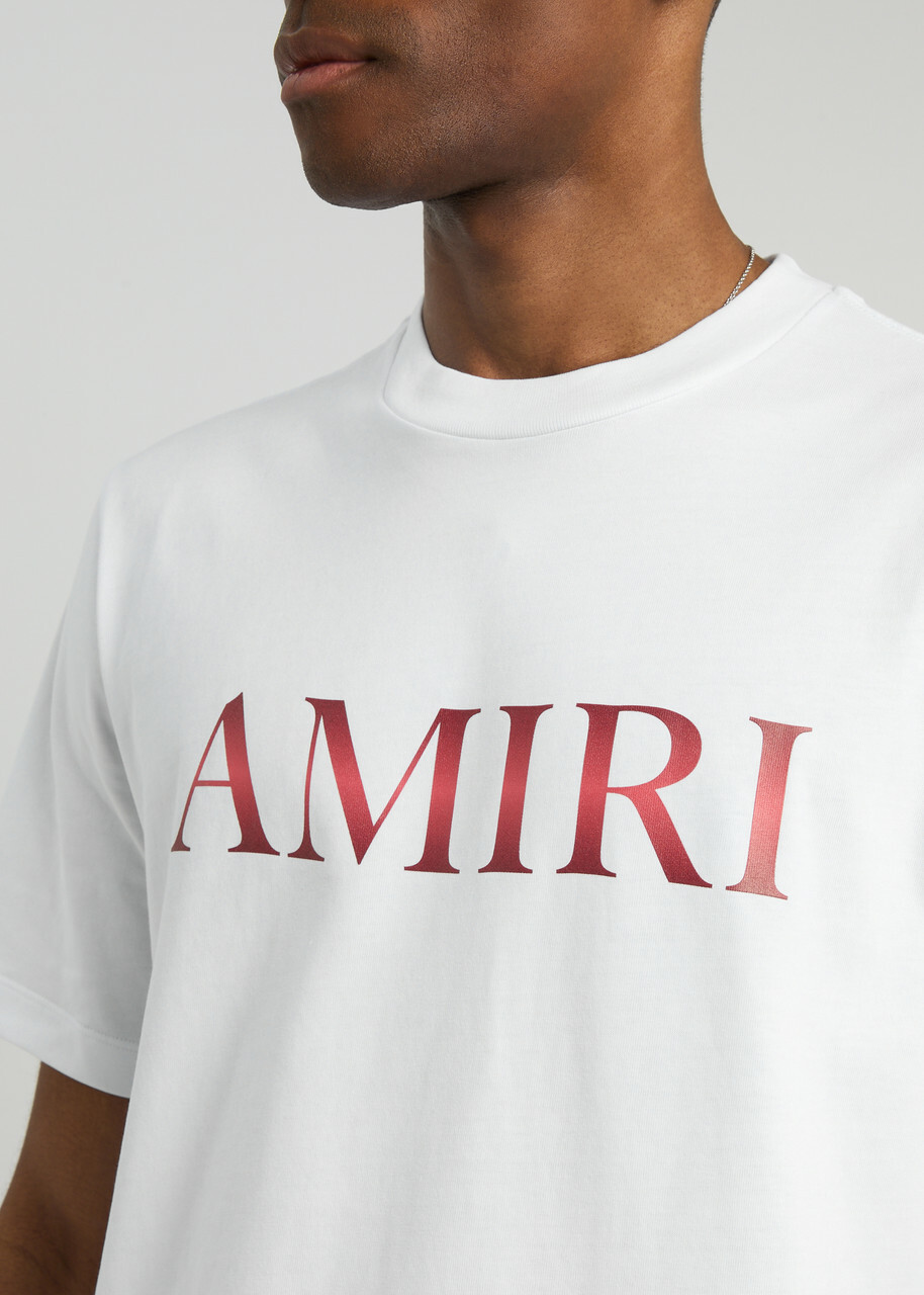 Amiri Logo-print Cotton T-shirt White Amiri