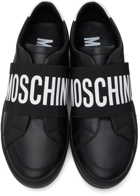 Moschino Black Logo Slip-On Sneakers