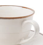 Soho Home - Sola Stoneware Cup and Saucer Set - White