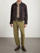 Nudie Jeans - Dante II Suede Trucker Jacket - Brown