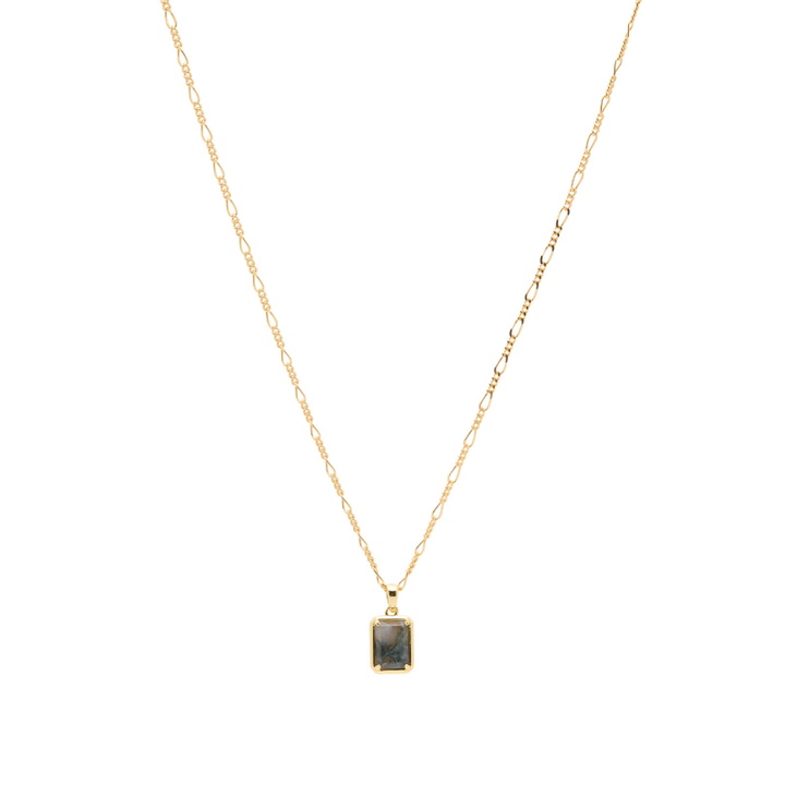 Photo: Serge DeNimes Men's Moss Agate Necklace in Gold 