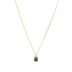 Serge DeNimes Men's Moss Agate Necklace in Gold 
