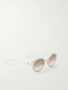LOEWE - Coil Round-Frame Silver-Tone Sunglasses