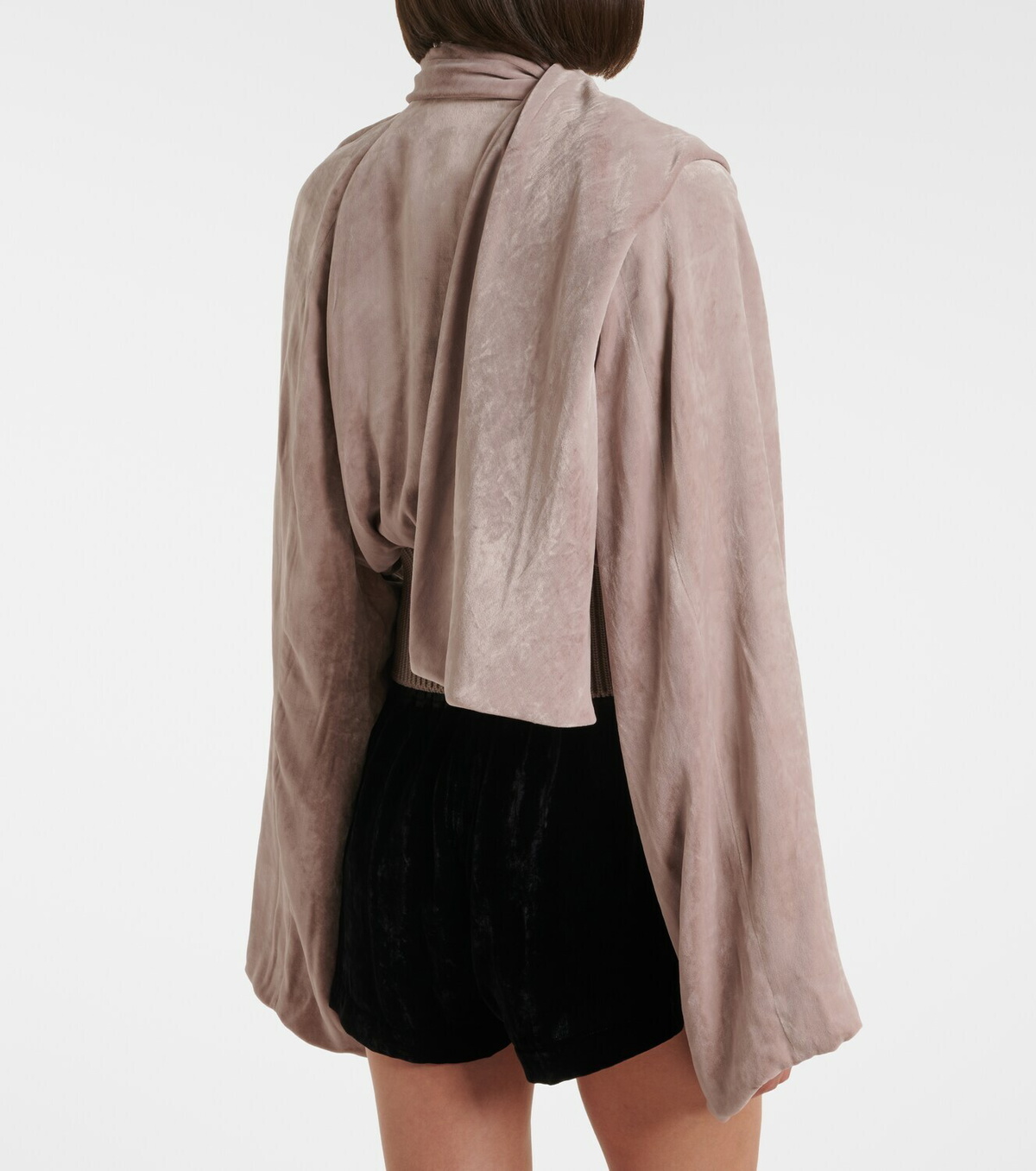 Rick Owens Scarf Flight chenille bomber jacket