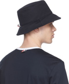 Thom Browne Navy 4-Bar Classic Bucket Hat