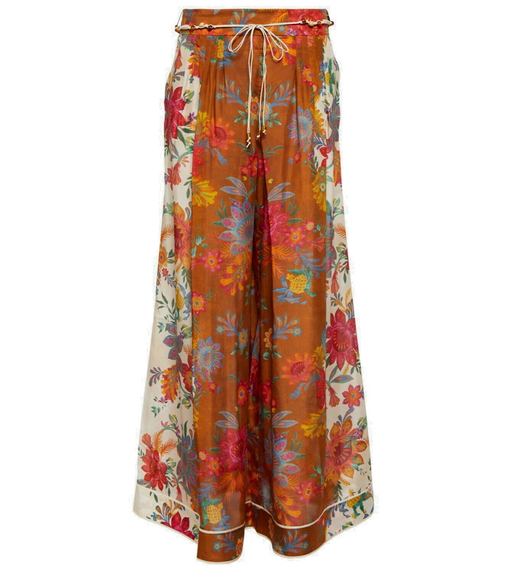 Photo: Zimmermann Ginger printed silk palazzo pants