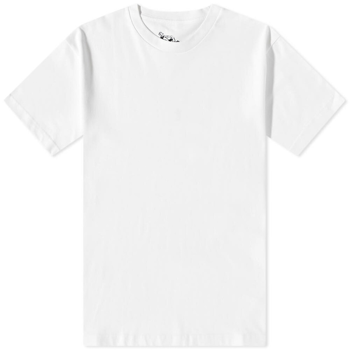 Photo: Dancer Men's Blank Back Logo T-Shirt in White
