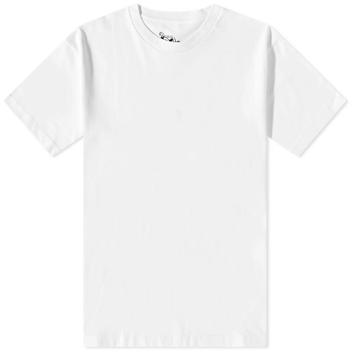 Photo: Dancer Men's Blank Back Logo T-Shirt in White