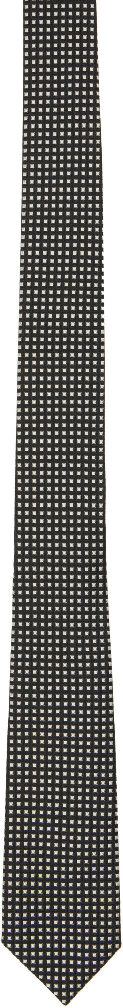 TOM FORD Black Silk Jacquard Tie