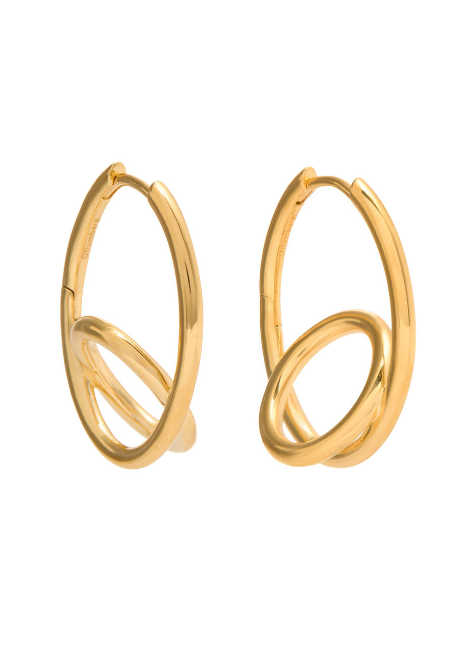 Otiumberg Spiralis 14kt Gold Vermeil Hoop Earrings - One Size