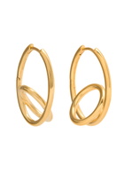 Otiumberg Spiralis 14kt Gold Vermeil Hoop Earrings - One Size