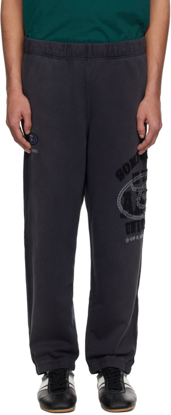 Photo: AAPE by A Bathing Ape Gray 'AAPE' Main Sweatpants