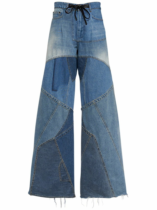 Photo: TOM FORD - Patchwork Denim Wide Leg Jeans