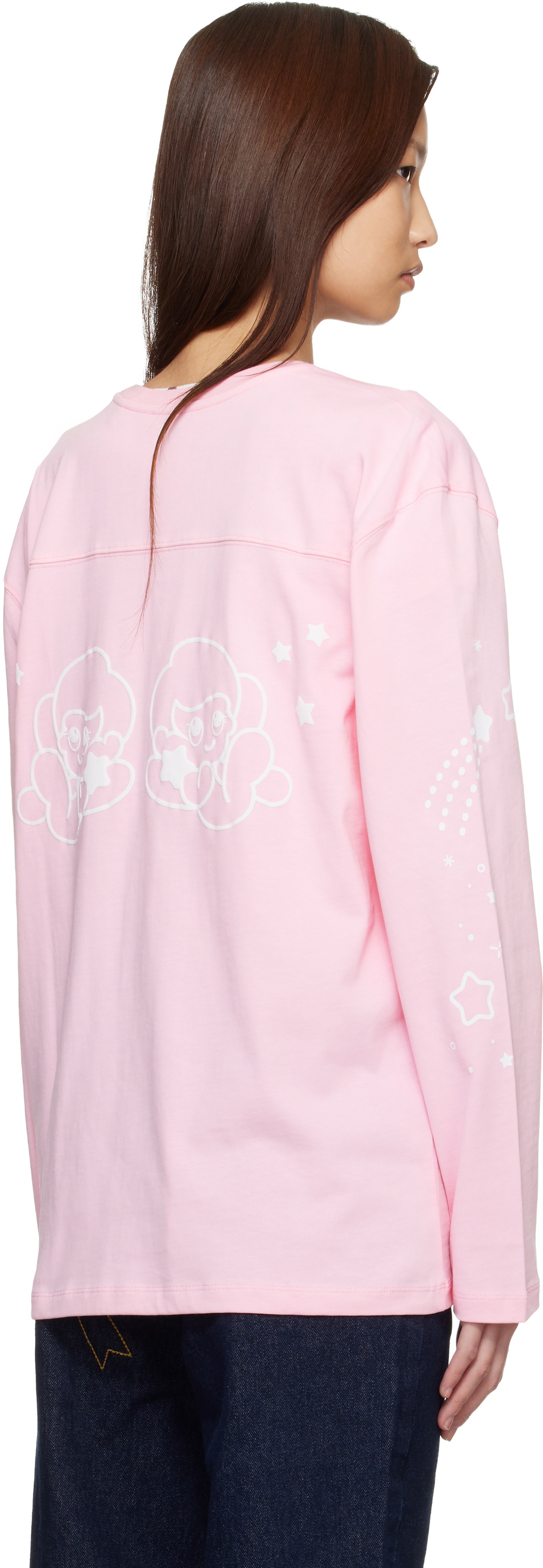 Sandy Liang Pink Princeton Long Sleeve T-shirt