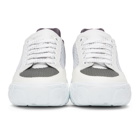 Alexander McQueen Off-White and Grey Court Trainer Sneakers