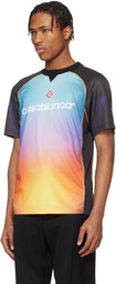 Casablanca Multicolor Gradient Football T-shirt