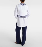 Loro Piana Dabney embroidered linen vest