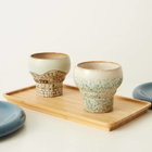 HKLiving Lungo Mugs - Set of 2 in Coral 