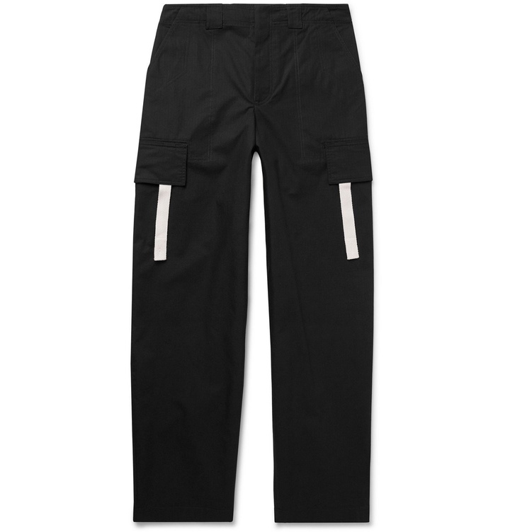 Photo: JACQUEMUS - Wide-Leg Cotton-Ripstop Cargo Trousers - Black