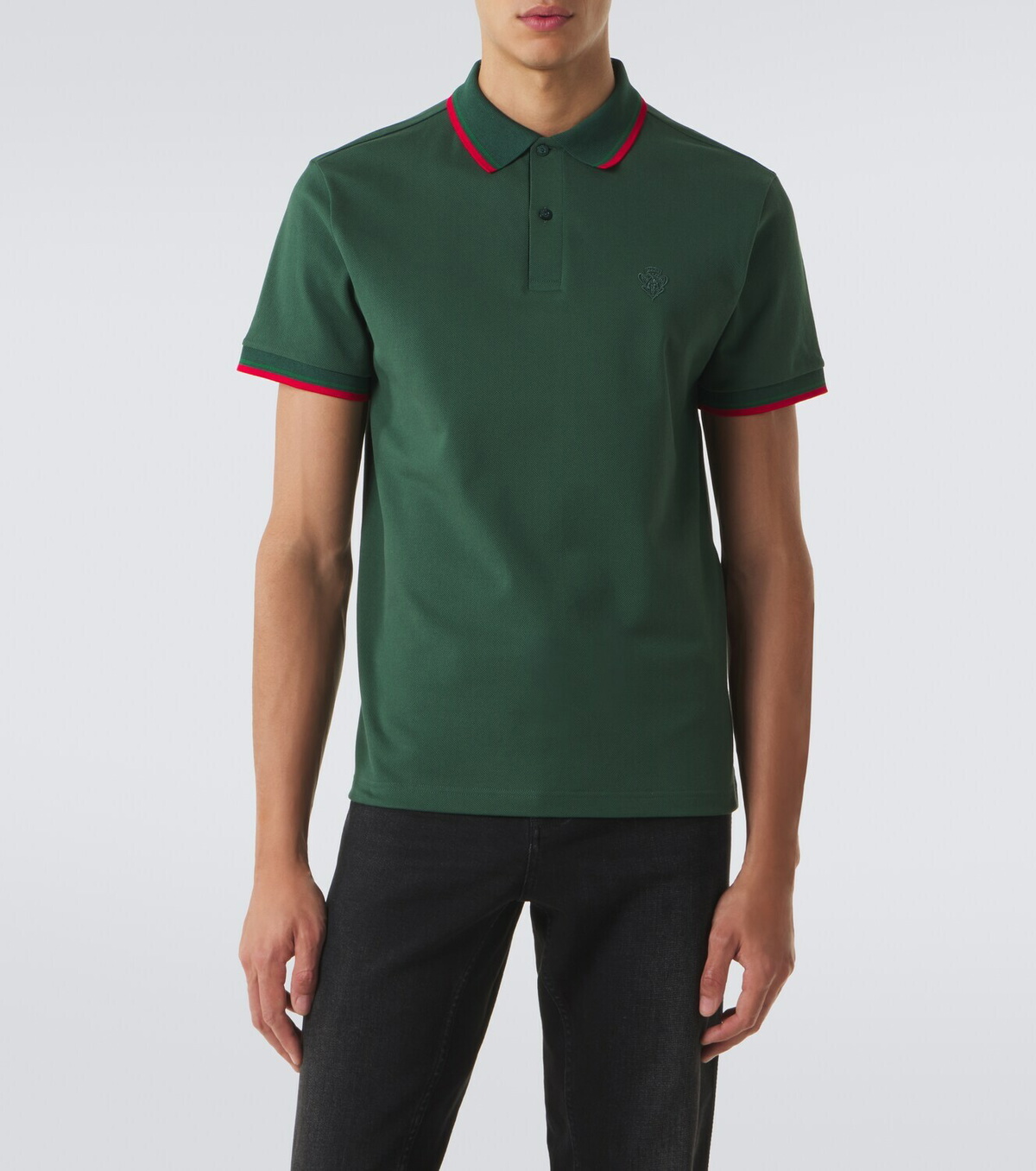 Gucci Cotton-blend piqué polo shirt