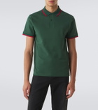 Gucci Cotton-blend piqué polo shirt