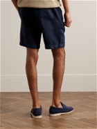 Boglioli - Straight-Leg Linen Shorts - Blue
