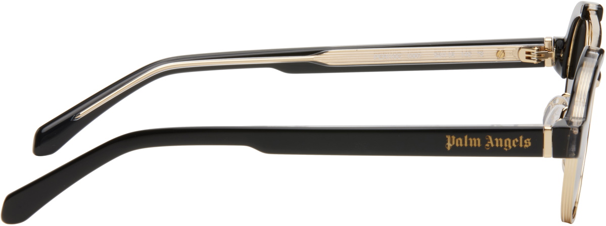 Palm Angels Black & Gold Artesia Sunglasses