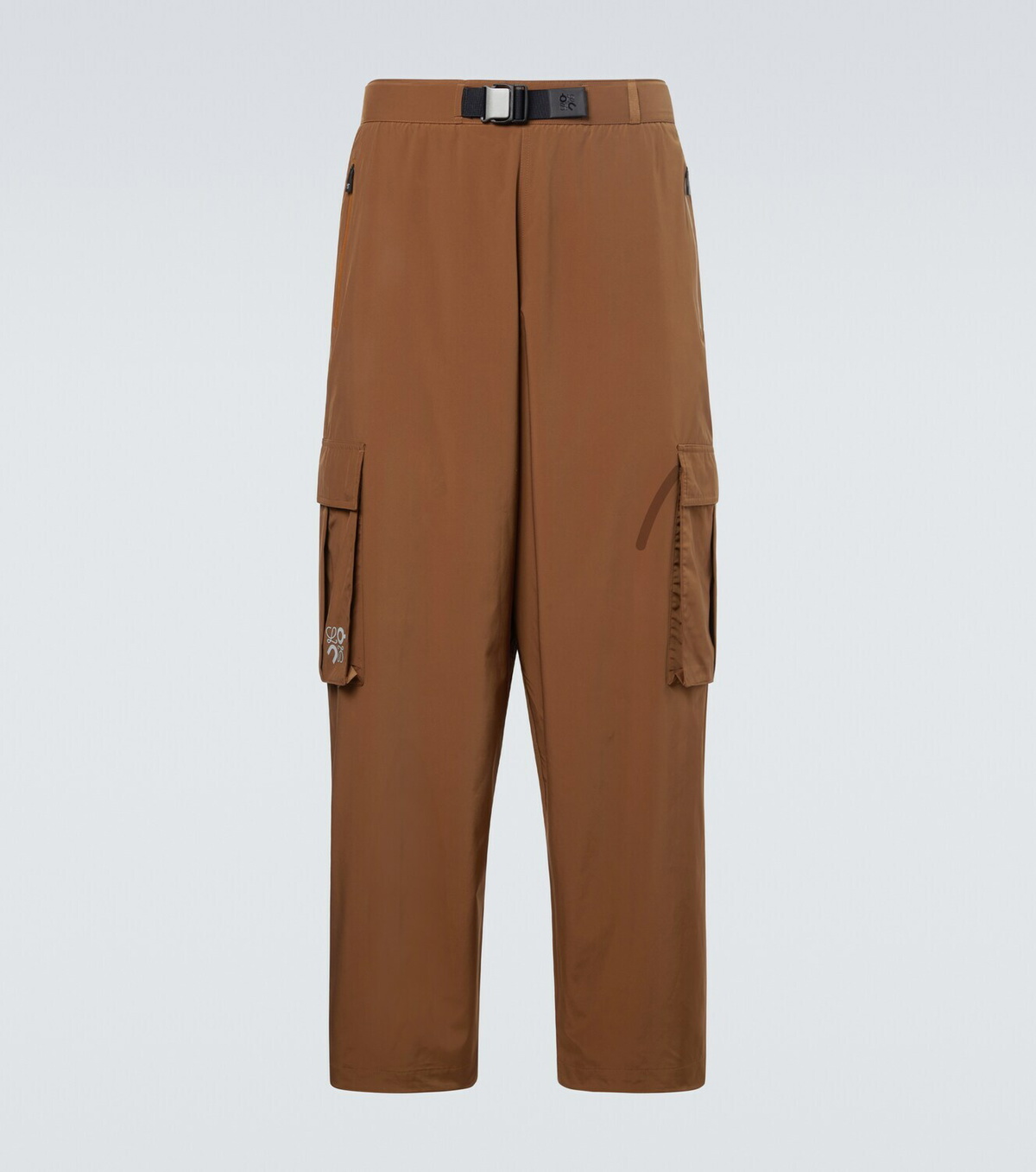 Loewe x On belted technical cargo pants