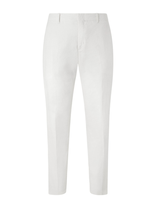 Photo: Orlebar Brown - Ray Straight-Leg Stretch Linen and Cotton-Blend Trousers - Neutrals