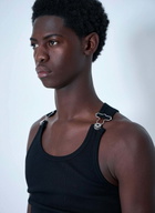 Jean Paul Gaultier Ribbed Tank Top with Metal Hardware