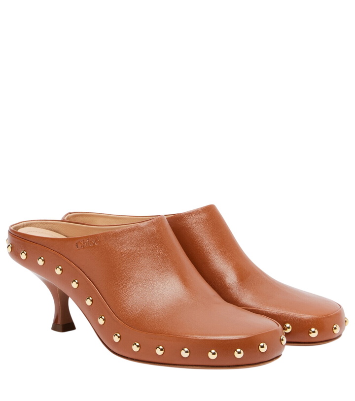 Photo: Chloé Studded leather clogs