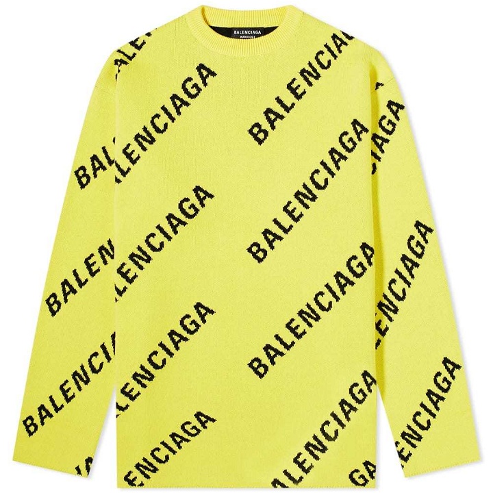 Photo: Balenciaga Logo Crew Knit