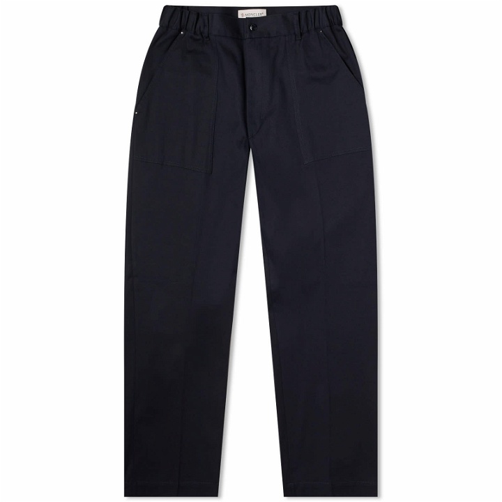 Photo: Moncler Men's Cotton Trousers in Navy