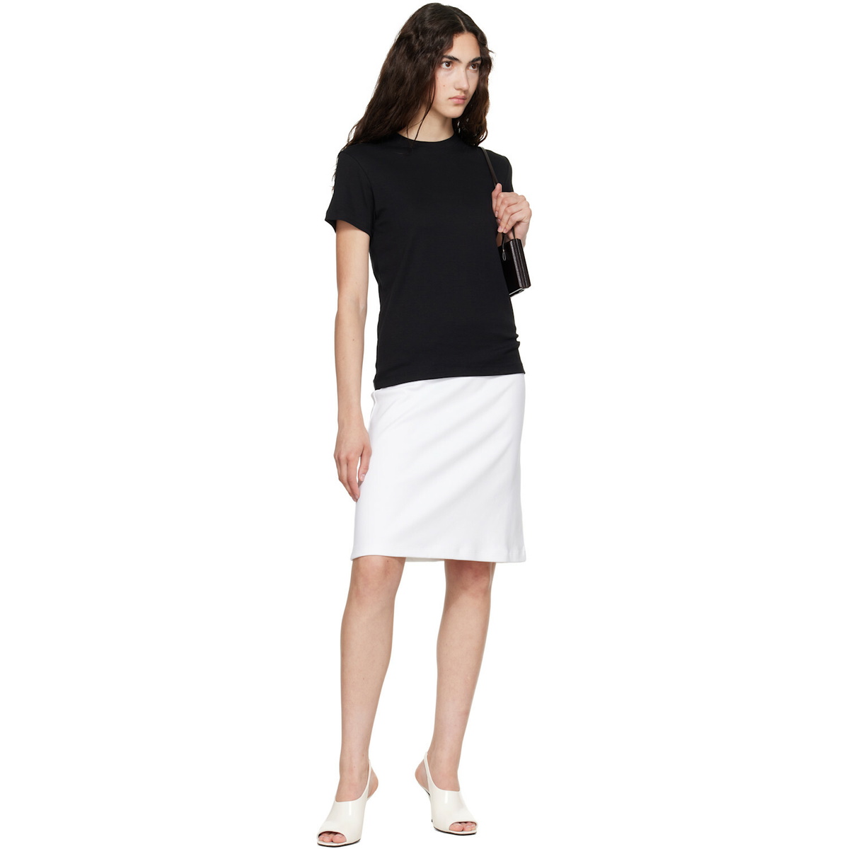 FLORE FLORE Black Monica T-shirt