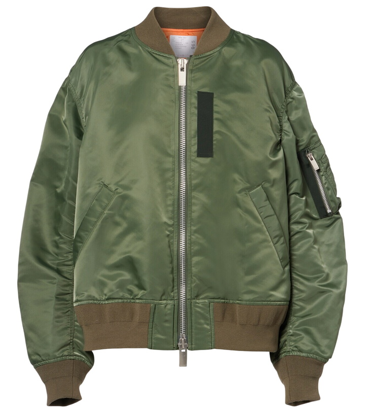 Photo: Sacai Technical twill bomber jacket