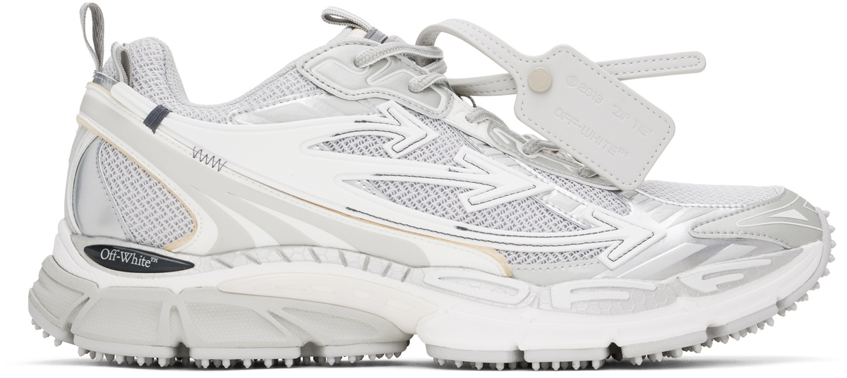 Off-White Gray & Silver Be Right Back Sneakers Off-White