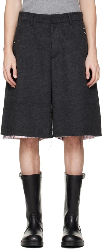 Photo: Charles Jeffrey LOVERBOY Gray Wide Tailored Shorts