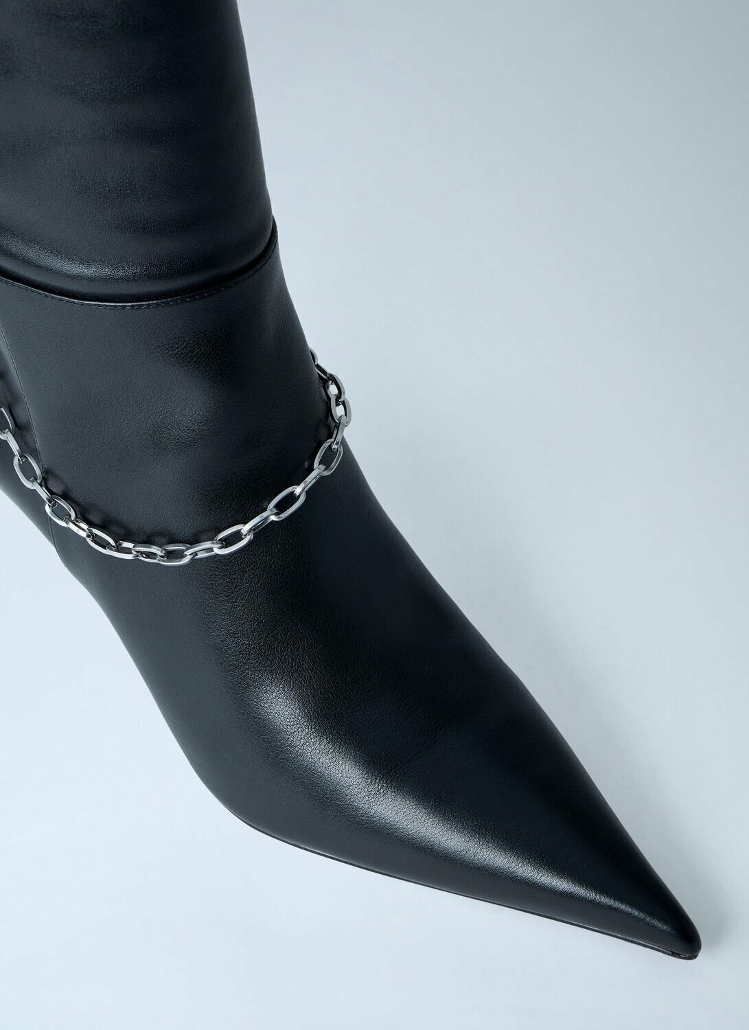 Alexander Wang Chain Detail Knee-High Leather Boots