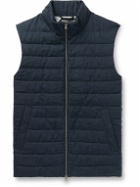 Herno - Quilted Linen Down Gilet - Blue