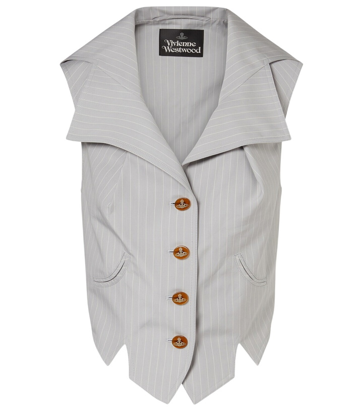Photo: Vivienne Westwood Meryl pinstripe cotton waistcoat
