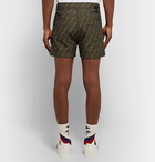 Fendi - Logo-Jacquard Shorts - Men - Brown