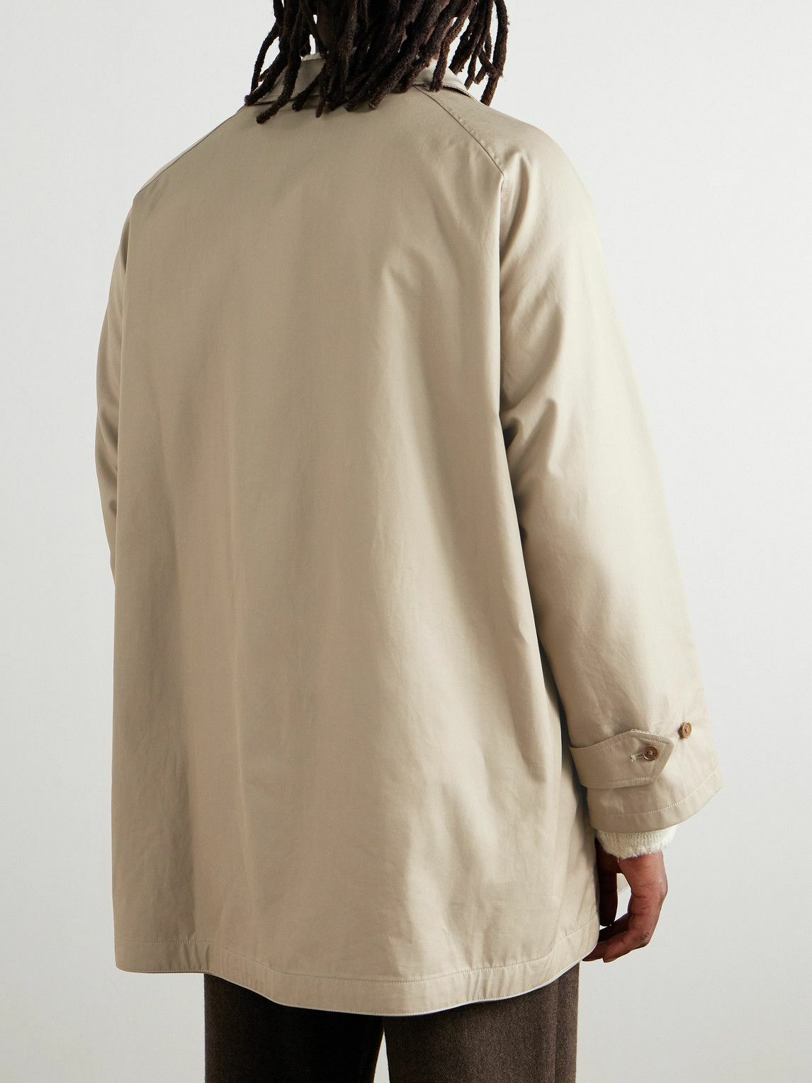 Kaptain Sunshine - Reversible Cotton-Gabardine Coat - Neutrals